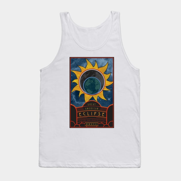 Great American Eclipse: Tarot Tank Top by Black Otter